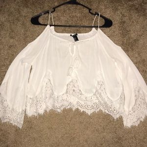 Forever 21 lace crop top